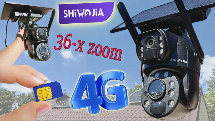 SHIWOJIA 36X ZOOM 8MP 4G ПОЛНОСТЬЮ АВТОНОМНАЯ КАМЕРА ВИДЕОНАБЛЮДЕНИЯ С СОЛНЕЧНОЙ ПАНЕЛЬЮ