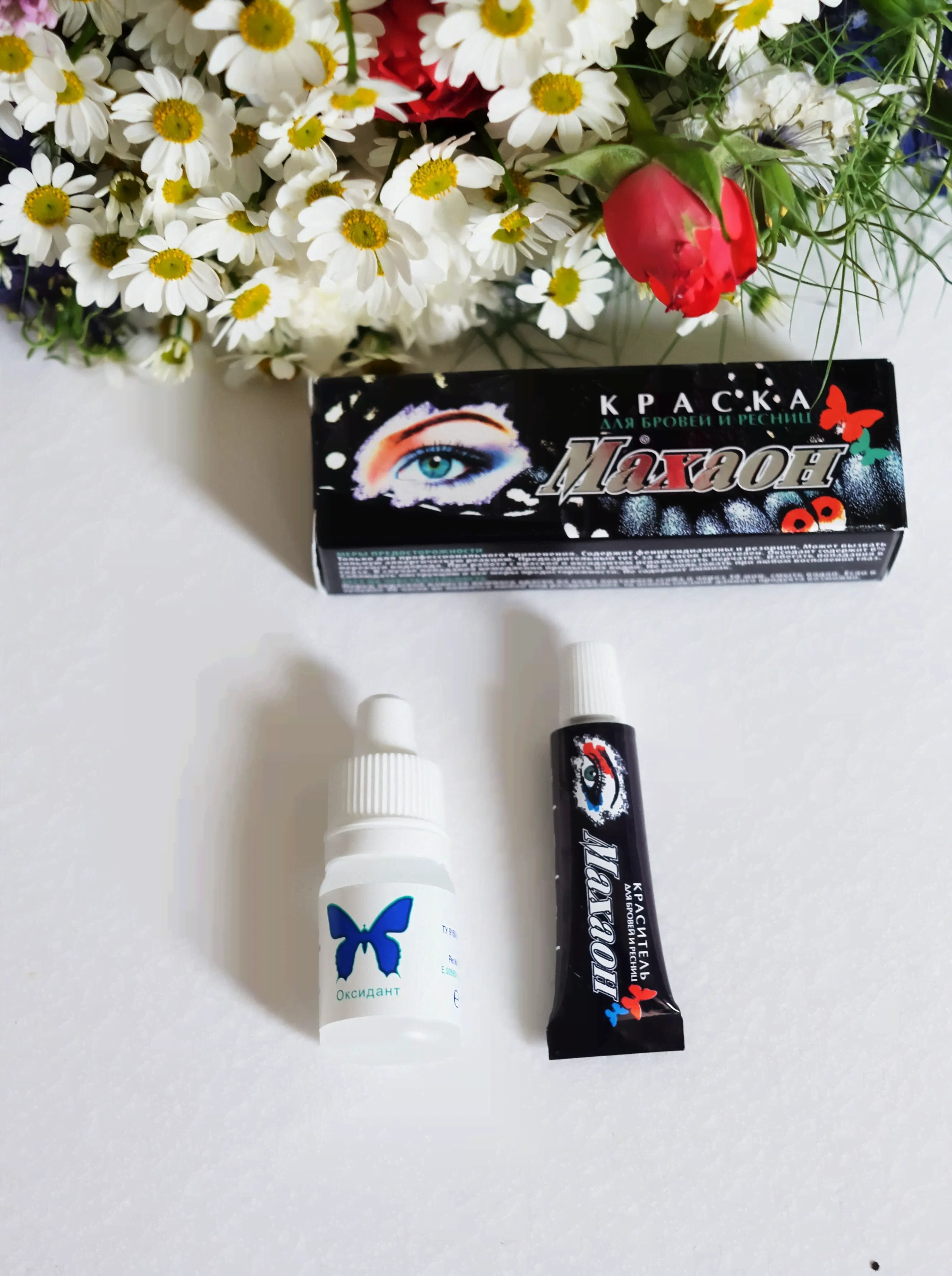 Краска для бровей и ресниц, Махаон, черная 6 мл-0